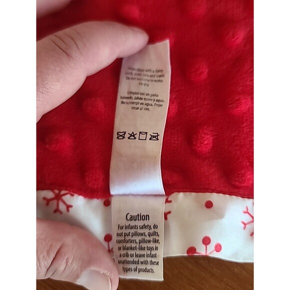 My First Rudolph The Red Nosed Reindeer Lovey Security Blanket Rattle Christmas - Picture 9 of 10